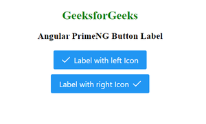 Angular PrimeNG按钮标签