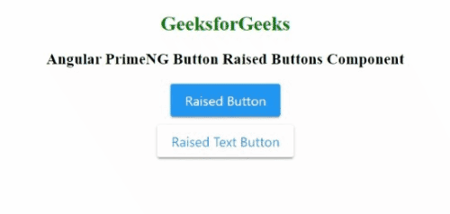 Angular PrimeNG Button凸起按钮组件