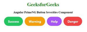 Angular PrimeNG Button Severities组件