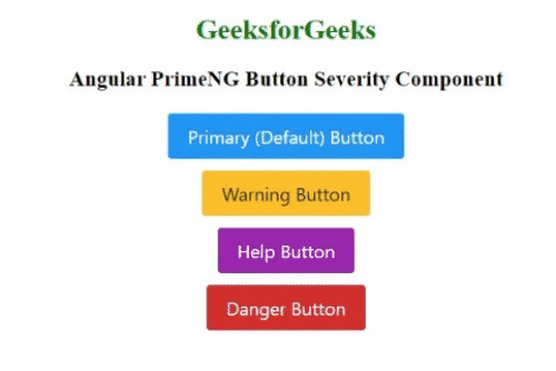 Angular PrimeNG Button Severity组件