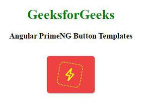 Angular PrimeNG按钮模板