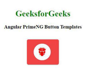 Angular PrimeNG按钮模板