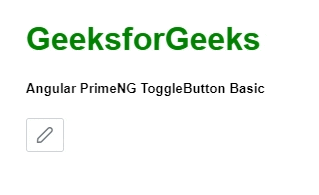 Angular PrimeNG Form ToggleButton基本组件