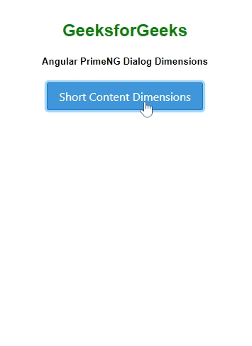 Angular PrimeNG对话尺寸