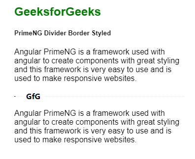 Angular PrimeNG边框风格