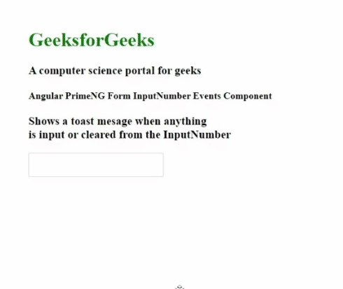 Angular PrimeNG Form InputNumber Events组件