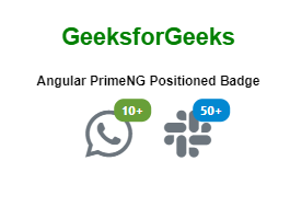 Angular PrimeNG徽章的定位徽章