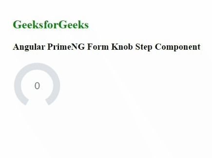 Angular PrimeNG表格旋钮步骤组件