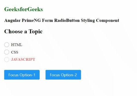 Angular PrimeNG Form RadioButton造型组件 Angular PrimeNG Form RadioButton造型组件