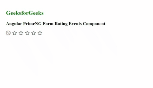 Angular PrimeNG表格评级事件组件