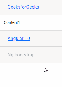 Angular ng Bootstrap Accordion组件