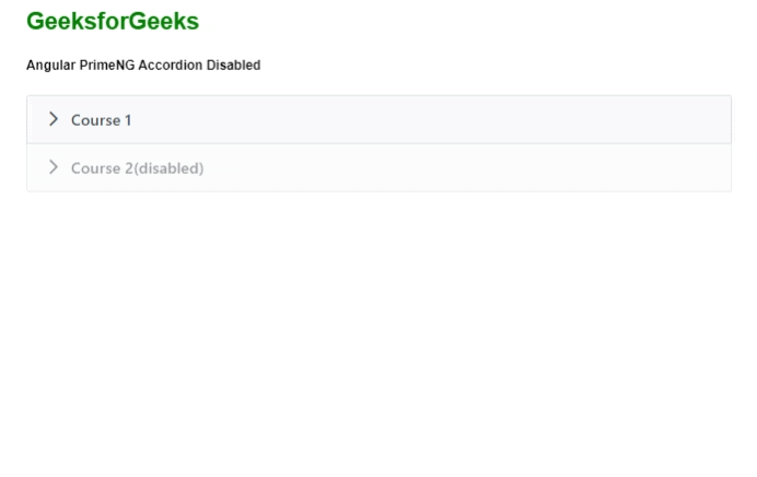 禁用Angular PrimeNG Accordion