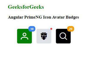 Angular PrimeNG avatar徽章