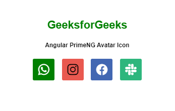 Angular PrimeNG头像图标