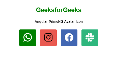 Angular PrimeNG头像图标