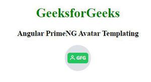 Angular PrimeNG Avatar模板化