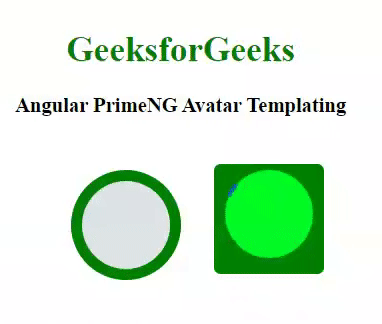 Angular PrimeNG Avatar模板化