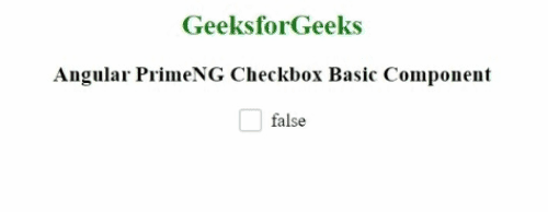 Angular PrimeNG Form Checkbox基本组件