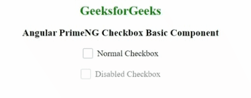 Angular PrimeNG Form Checkbox基本组件