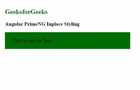 Angular PrimeNG Inplace Styling