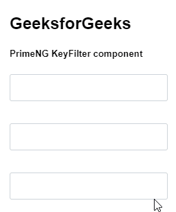 Angular PrimeNG KeyFilter组件