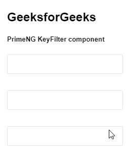 Angular PrimeNG KeyFilter组件
