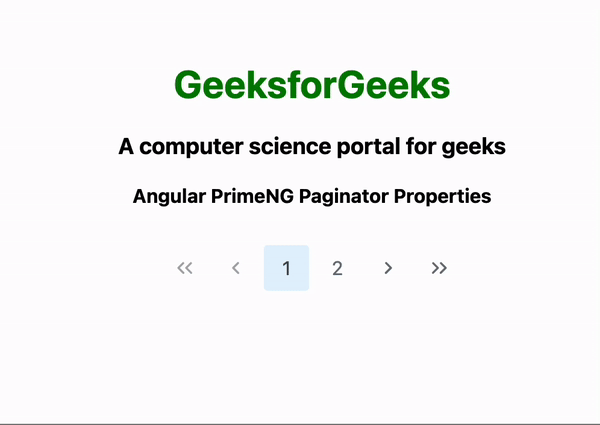 Angular PrimeNG Paginator属性