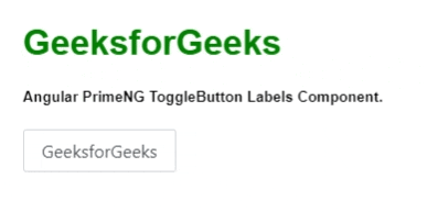 Angular PrimeNG Form ToggleButton Labels组件