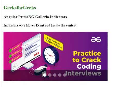 Angular PrimeNG Galleria指标