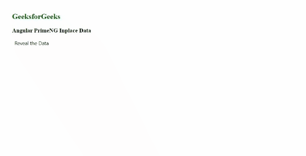 Angular PrimeNG Inplace Data