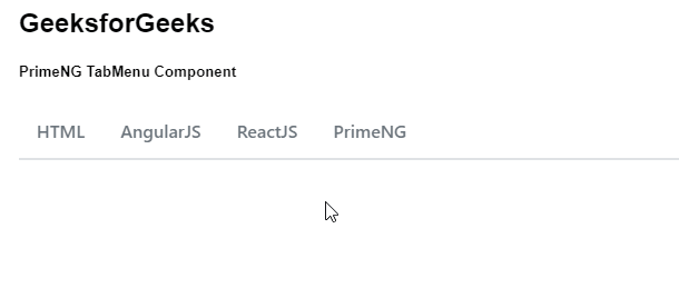 Angular PrimeNG TabMenu ActiveItem