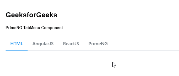 Angular PrimeNG TabMenu ActiveItem