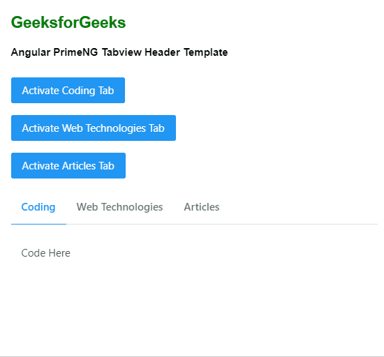 Angular PrimeNG TabView标题模板
