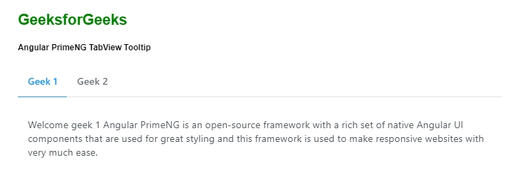 Angular PrimeNG TabView Tooltips