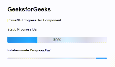 Angular PrimeNG ProgressBar组件