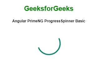 Angular PrimeNG ProgressSpinner Basic
