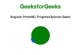 Angular PrimeNG ProgressSpinner Basic