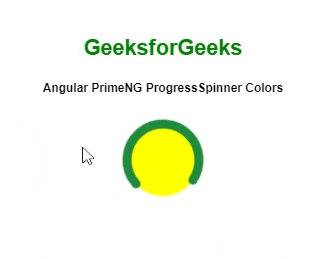 Angular PrimeNG ProgressSpinner颜色