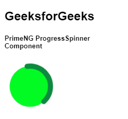 Angular PrimeNG ProgressSpinner组件