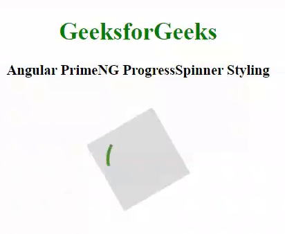 Angular PrimeNG ProgressSpinner样式设计