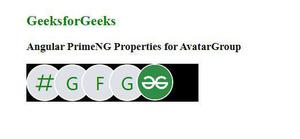 AvatarGroup的Angular PrimeNG属性