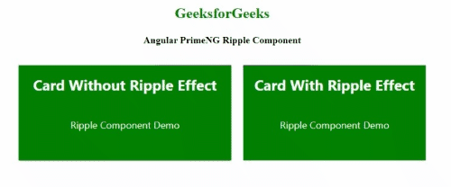 Angular PrimeNG Ripple组件