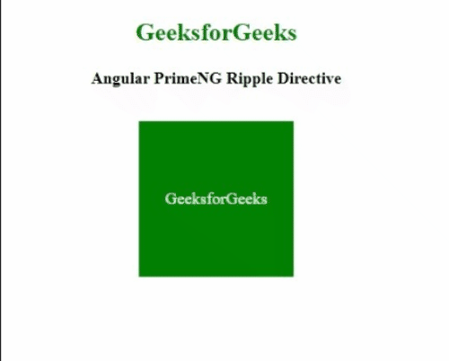 Angular PrimeNG Ripple Directive