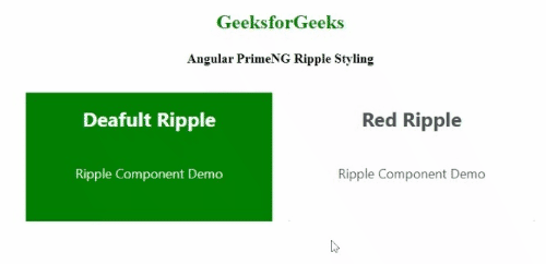 Angular PrimeNG Ripple样式设计