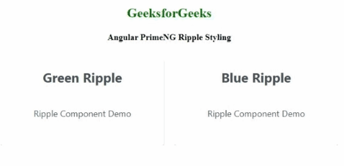 Angular PrimeNG Ripple样式设计