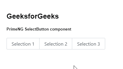 Angular PrimeNG SelectButton组件