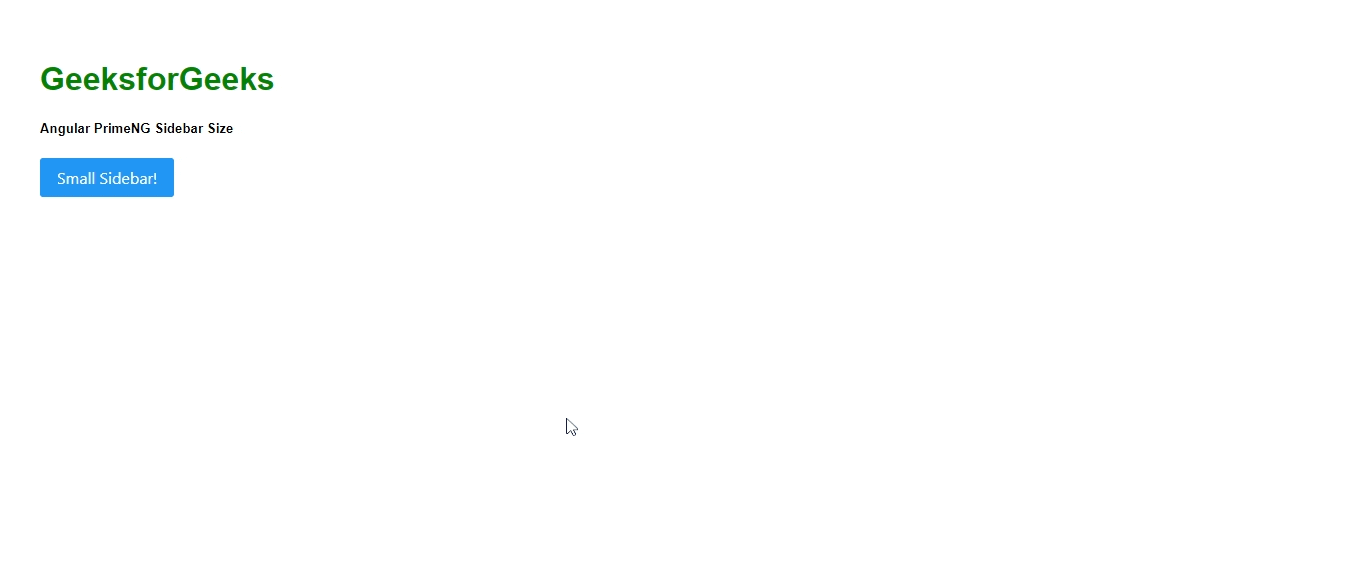 Angular PrimeNG侧边栏尺寸
