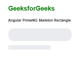 棱镜PrimeNG Skeleton卡