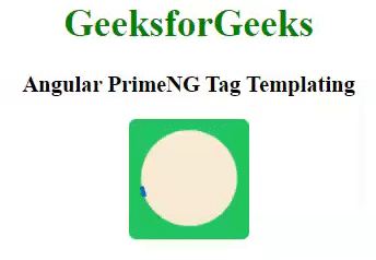 Angular PrimeNG标签模板化