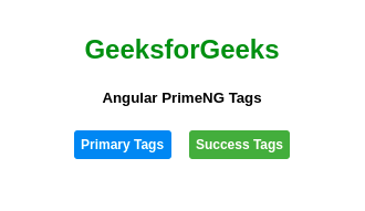 Angular PrimeNG标签